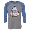 Unisex Triblend Three-Quarter Raglan T-Shirt Thumbnail