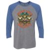 Unisex Triblend Three-Quarter Raglan T-Shirt Thumbnail