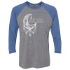 Unisex Triblend Three-Quarter Raglan T-Shirt Thumbnail