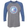 Unisex Triblend Three-Quarter Raglan T-Shirt Thumbnail