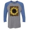 Unisex Triblend Three-Quarter Raglan T-Shirt Thumbnail