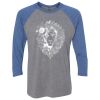 Unisex Triblend Three-Quarter Raglan T-Shirt Thumbnail