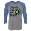 Unisex Triblend Three-Quarter Raglan T-Shirt Thumbnail