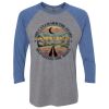 Unisex Triblend Three-Quarter Raglan T-Shirt Thumbnail