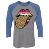 Unisex Triblend Three-Quarter Raglan T-Shirt Thumbnail