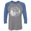 Unisex Triblend Three-Quarter Raglan T-Shirt Thumbnail