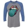 Unisex Triblend Three-Quarter Raglan T-Shirt Thumbnail