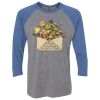 Unisex Triblend Three-Quarter Raglan T-Shirt Thumbnail