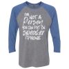 Unisex Triblend Three-Quarter Raglan T-Shirt Thumbnail