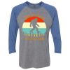 Unisex Triblend Three-Quarter Raglan T-Shirt Thumbnail