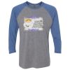 Unisex Triblend Three-Quarter Raglan T-Shirt Thumbnail