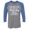 Unisex Triblend Three-Quarter Raglan T-Shirt Thumbnail