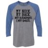 Unisex Triblend Three-Quarter Raglan T-Shirt Thumbnail