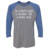 Unisex Triblend Three-Quarter Raglan T-Shirt Thumbnail