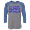 Unisex Triblend Three-Quarter Raglan T-Shirt Thumbnail