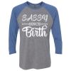 Unisex Triblend Three-Quarter Raglan T-Shirt Thumbnail