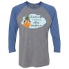 Unisex Triblend Three-Quarter Raglan T-Shirt Thumbnail