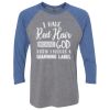 Unisex Triblend Three-Quarter Raglan T-Shirt Thumbnail