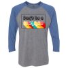 Unisex Triblend Three-Quarter Raglan T-Shirt Thumbnail