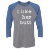 Unisex Triblend Three-Quarter Raglan T-Shirt Thumbnail