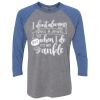 Unisex Triblend Three-Quarter Raglan T-Shirt Thumbnail