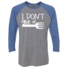 Unisex Triblend Three-Quarter Raglan T-Shirt Thumbnail