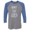 Unisex Triblend Three-Quarter Raglan T-Shirt Thumbnail