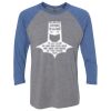 Unisex Triblend Three-Quarter Raglan T-Shirt Thumbnail