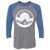 Unisex Triblend Three-Quarter Raglan T-Shirt Thumbnail