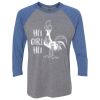 Unisex Triblend Three-Quarter Raglan T-Shirt Thumbnail