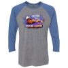 Unisex Triblend Three-Quarter Raglan T-Shirt Thumbnail