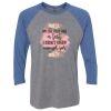 Unisex Triblend Three-Quarter Raglan T-Shirt Thumbnail