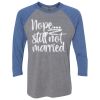 Unisex Triblend Three-Quarter Raglan T-Shirt Thumbnail