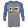 Unisex Triblend Three-Quarter Raglan T-Shirt Thumbnail