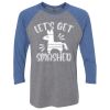 Unisex Triblend Three-Quarter Raglan T-Shirt Thumbnail