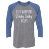 Unisex Triblend Three-Quarter Raglan T-Shirt Thumbnail