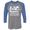 Unisex Triblend Three-Quarter Raglan T-Shirt Thumbnail