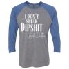 Unisex Triblend Three-Quarter Raglan T-Shirt Thumbnail