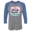 Unisex Triblend Three-Quarter Raglan T-Shirt Thumbnail