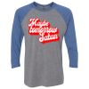 Unisex Triblend Three-Quarter Raglan T-Shirt Thumbnail