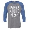 Unisex Triblend Three-Quarter Raglan T-Shirt Thumbnail