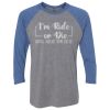 Unisex Triblend Three-Quarter Raglan T-Shirt Thumbnail