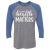 Unisex Triblend Three-Quarter Raglan T-Shirt Thumbnail