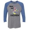 Unisex Triblend Three-Quarter Raglan T-Shirt Thumbnail