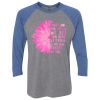 Unisex Triblend Three-Quarter Raglan T-Shirt Thumbnail