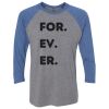 Unisex Triblend Three-Quarter Raglan T-Shirt Thumbnail