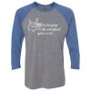 Unisex Triblend Three-Quarter Raglan T-Shirt Thumbnail