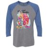 Unisex Triblend Three-Quarter Raglan T-Shirt Thumbnail