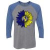 Unisex Triblend Three-Quarter Raglan T-Shirt Thumbnail