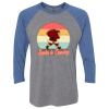 Unisex Triblend Three-Quarter Raglan T-Shirt Thumbnail